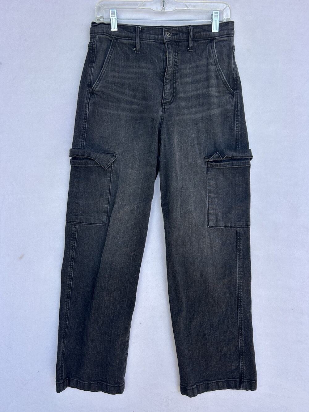 Jessica Simpson Women's High Rise Stretch Cargo Jeans Light Wash Size 4